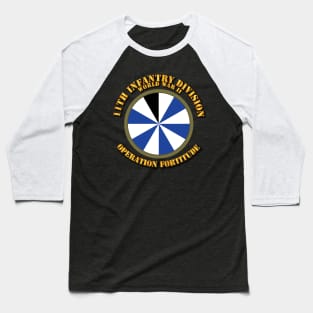 11th Infantry Division - WWII Baseball T-Shirt